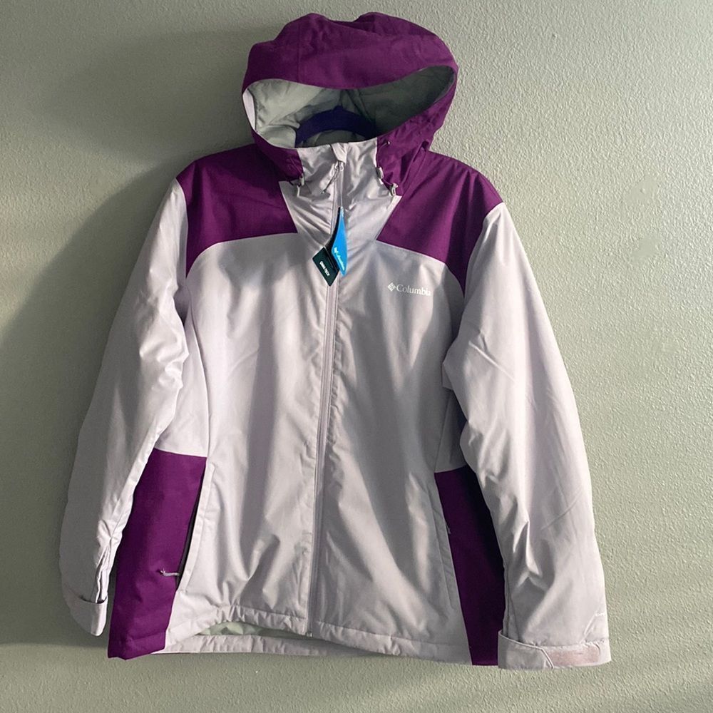 NWT- Columbia purple waterproof -Tipton peak- winter coat- Size 1X